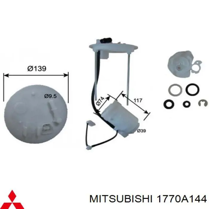 Filtr paliwa Mitsubishi Galant 9 (DJ, DM)