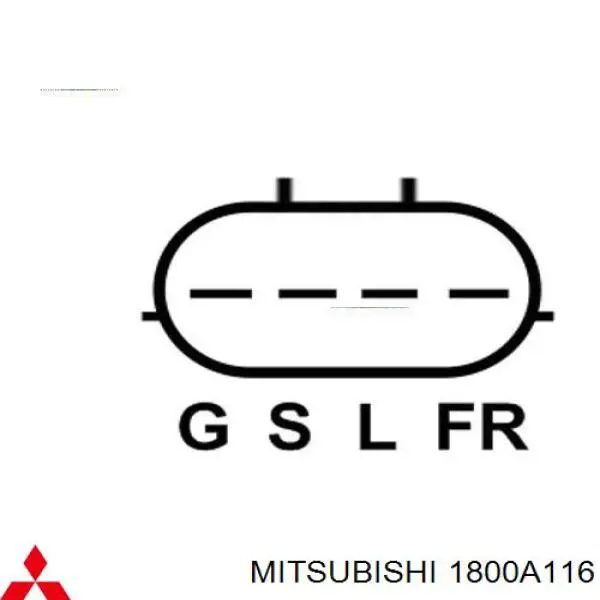 1800A116 Mitsubishi Alternator