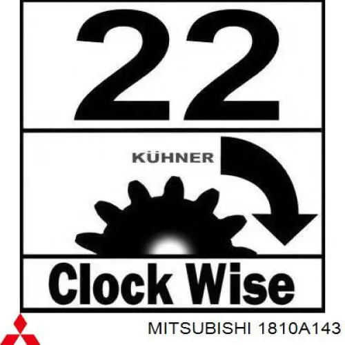 Rozrusznik Mitsubishi 1810A143 cena, od 171,08 USD