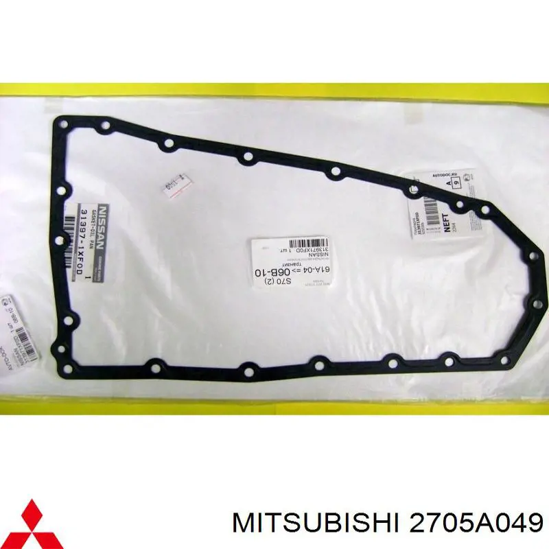 Uszczelka miski automatycznej/mechanicznej skrzyni biegów Mitsubishi 2705A049 cena, od 16,55 USD