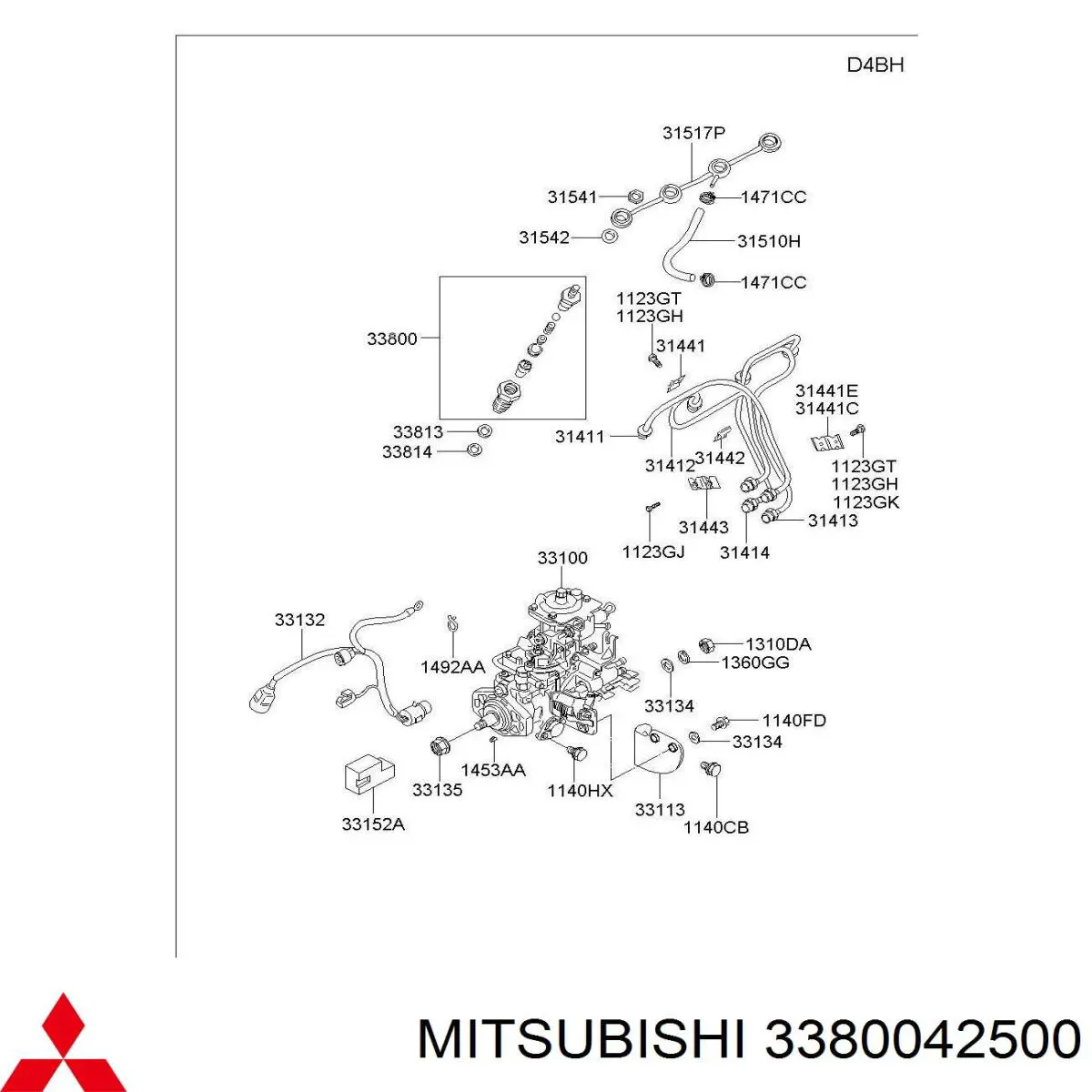 Wtryskiwacz paliwa Hyundai/Kia 3380042500 cena, od 107,26 USD