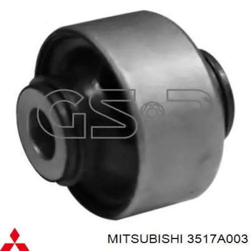 Do koszyka 3517A003 Mitsubishi Silentblock trawersu do mocowania przedniego reduktora przedni