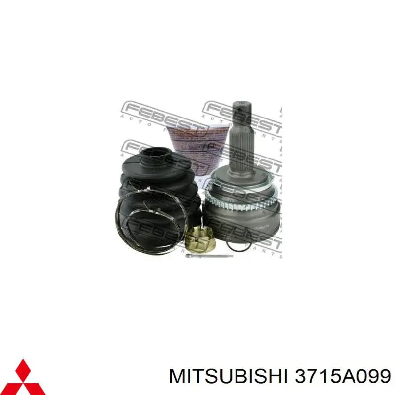 3715A099 Mitsubishi Półoś tylna prawa