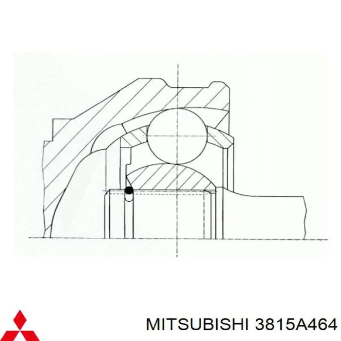 Półoś napędowa przednia prawa Mitsubishi 3815A464 cena, od 167,32 USD
