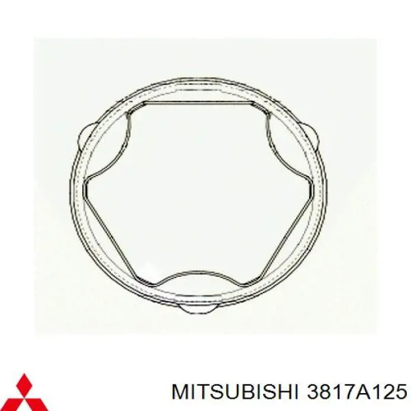 Osłona przegubu homokinetycznego półosi przedniej wewnętrzny lewy Mitsubishi 3817A125 cena, od 28,21 USD
