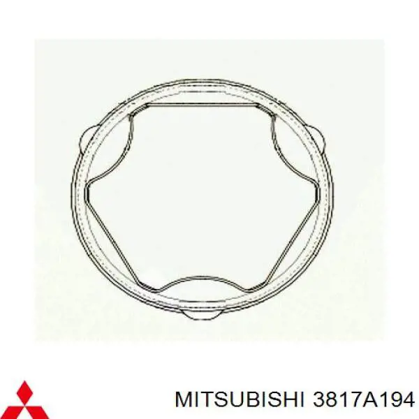 Do koszyka 3817A194 Mitsubishi Osłona przegubu homokinetycznego półosi przedniej wewnętrzna