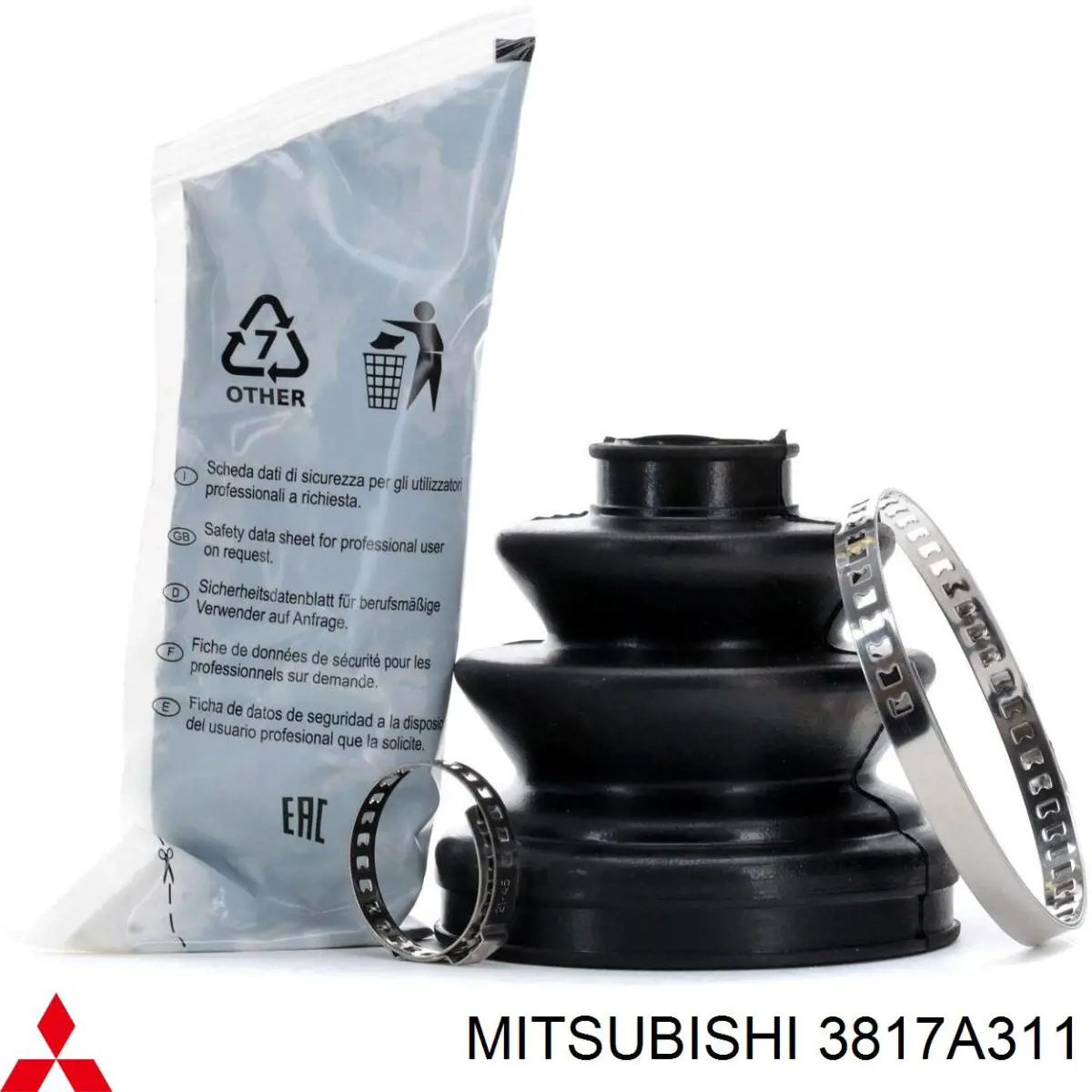 Do koszyka 3817A311 Mitsubishi Osłona przegubu homokinetycznego półosi przedniej wewnętrzna