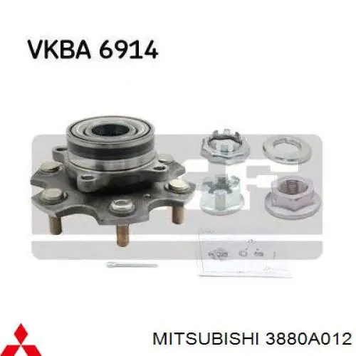3880A012 Mitsubishi Łożysko piasty przedniej