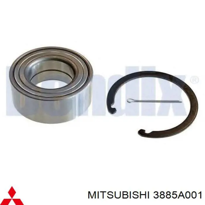 Do koszyka 3885A001 Mitsubishi Łożysko piasty przedniej