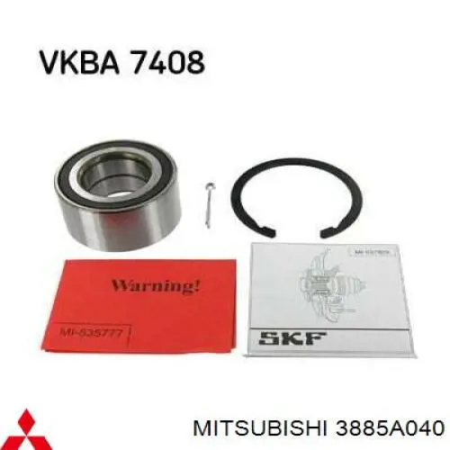 3885A040 Mitsubishi Łożysko piasty przedniej