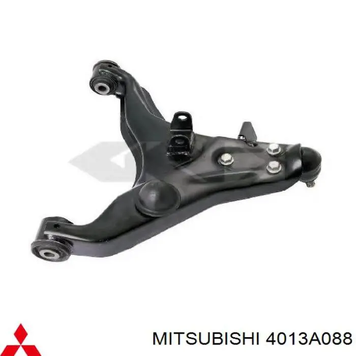 Do koszyka 4013A088 Mitsubishi Wahacz zawieszenia przedniego dolny prawy