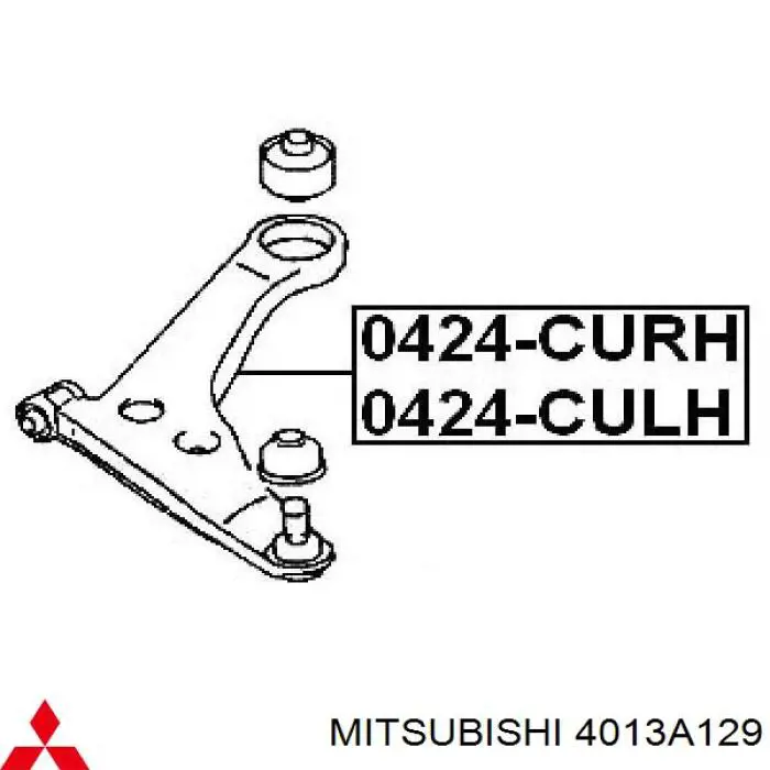 Do koszyka 4013A129 Mitsubishi Wahacz zawieszenia przedniego dolny lewy