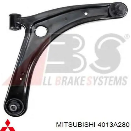 Do koszyka 4013A280 Mitsubishi Wahacz zawieszenia przedniego dolny prawy