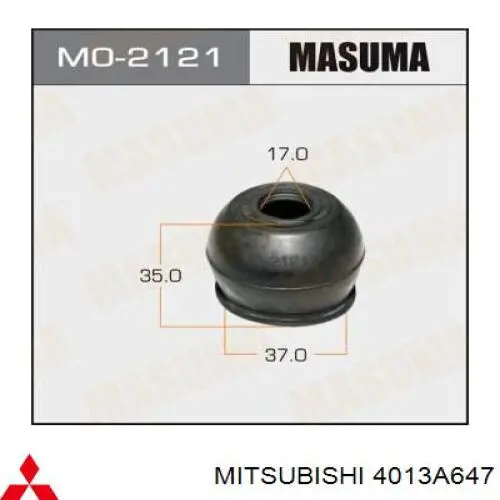 4013A647 Mitsubishi Wahacz zawieszenia przedniego dolny lewy