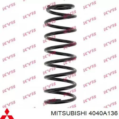 Sprężyna przednia Mitsubishi 4040A136 cena, od 69,81 USD