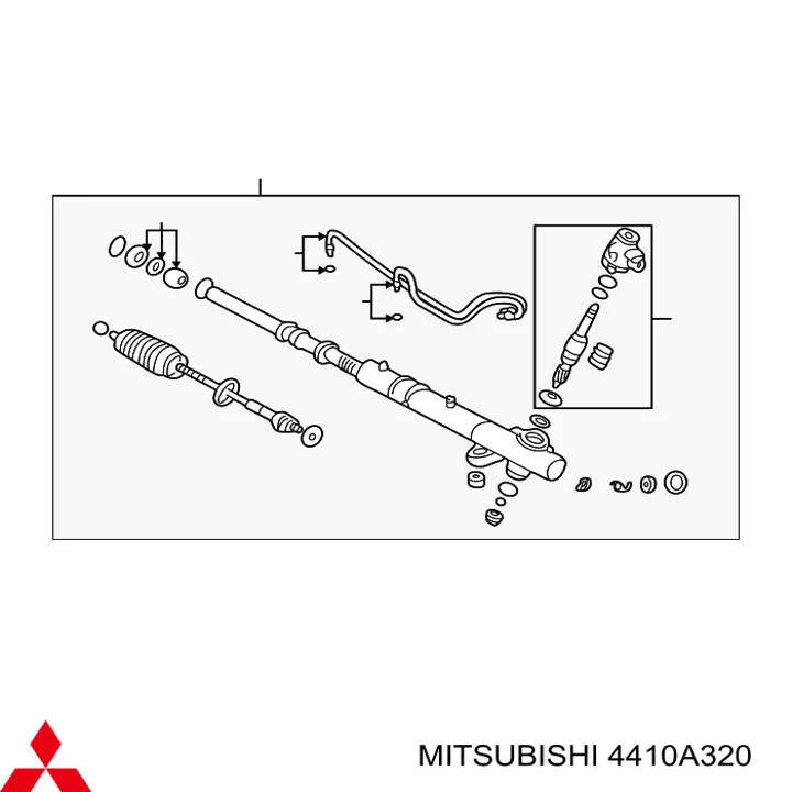 Listwa kierownicza (maglownica) Mitsubishi 4410A320 cena, od 215,36 USD