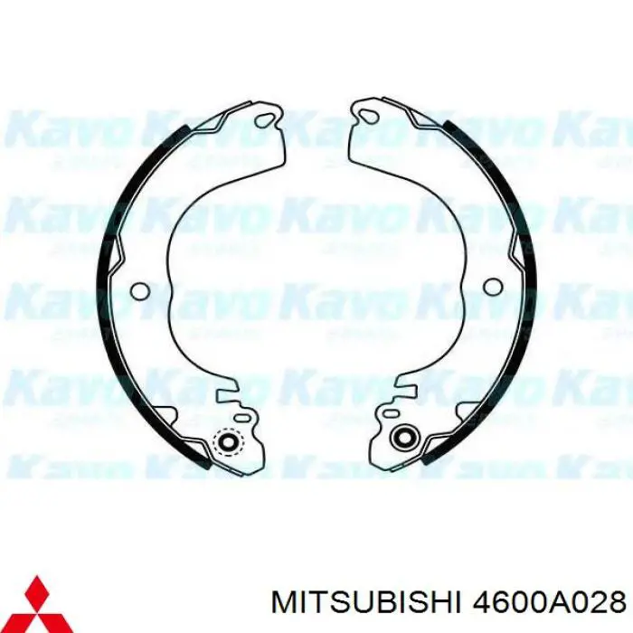 Do koszyka 4600A028 Mitsubishi Klocki hamulcowe tylne bębnowe