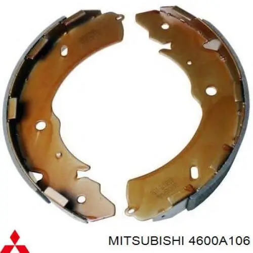 4600A106 Mitsubishi Klocki hamulcowe tylne bębnowe