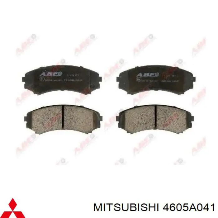 4605A041 Mitsubishi Klocki hamulcowe przednie tarczowe