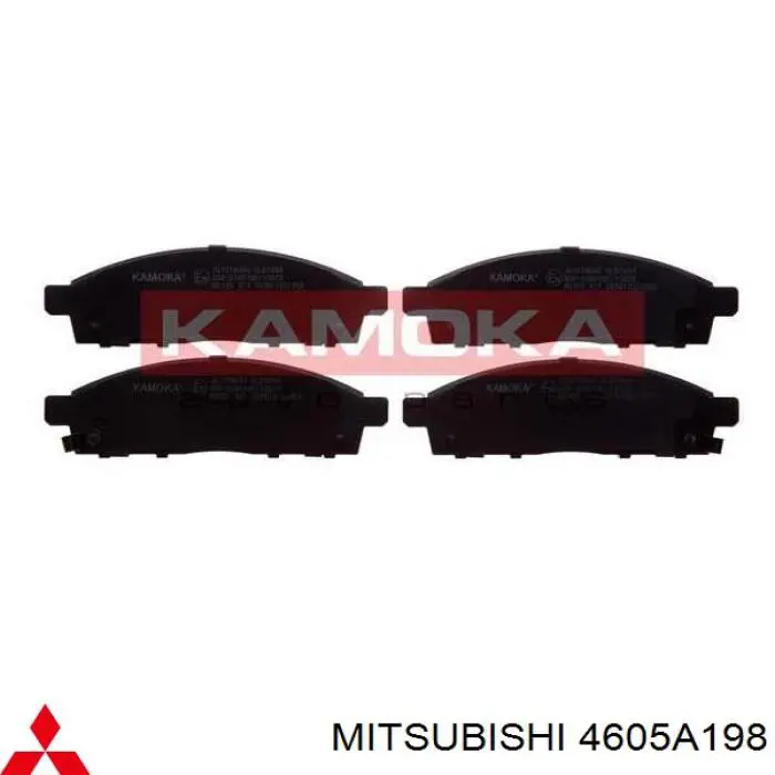 4605A198 Mitsubishi Klocki hamulcowe przednie tarczowe