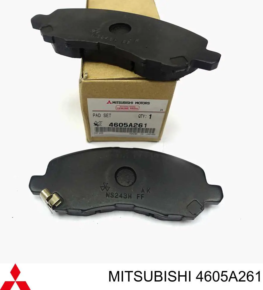 4605A261 Mitsubishi Klocki hamulcowe przednie tarczowe