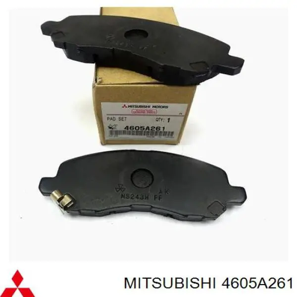 Klocki hamulcowe przednie tarczowe Mitsubishi 4605A261 cena, od 25,35 USD