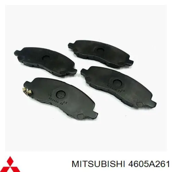 Do koszyka 4605A261 Mitsubishi Klocki hamulcowe przednie tarczowe