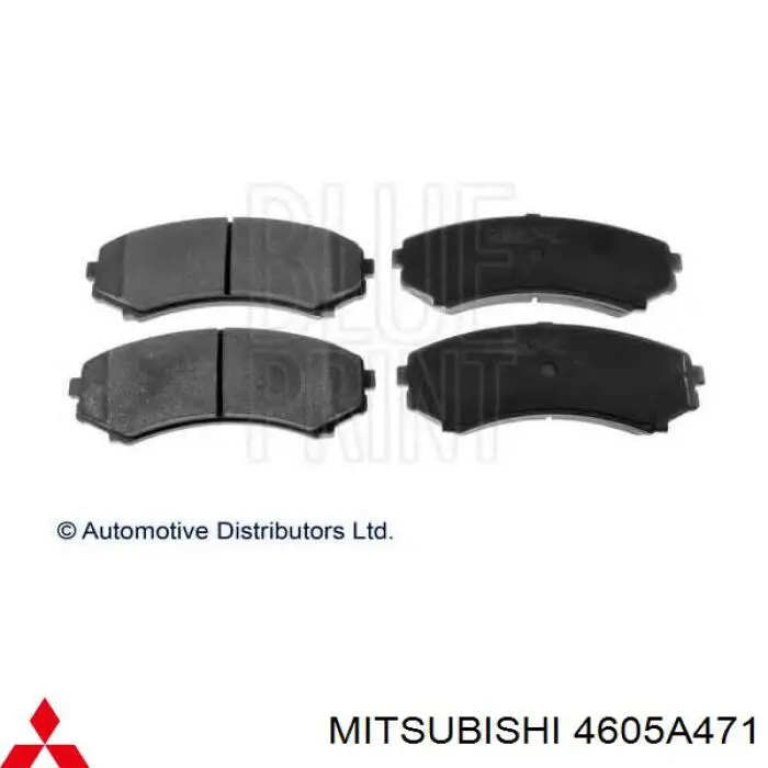 Klocki hamulcowe przednie tarczowe Mitsubishi 4605A471 cena, od 25,23 USD