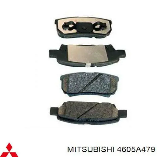 Okładziny (klocki) do hamulców tarczowych tylne Mitsubishi 4605A479 cena, od 17,21 USD