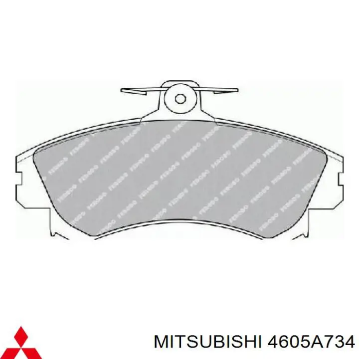 Klocki hamulcowe przednie tarczowe Mitsubishi 4605A734 cena, od 26,29 USD