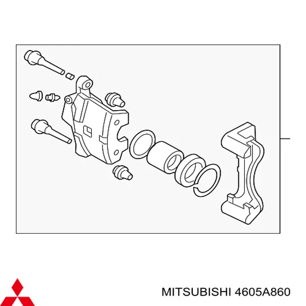 4605A860 Mitsubishi zacisk hamulcowy przedni prawy