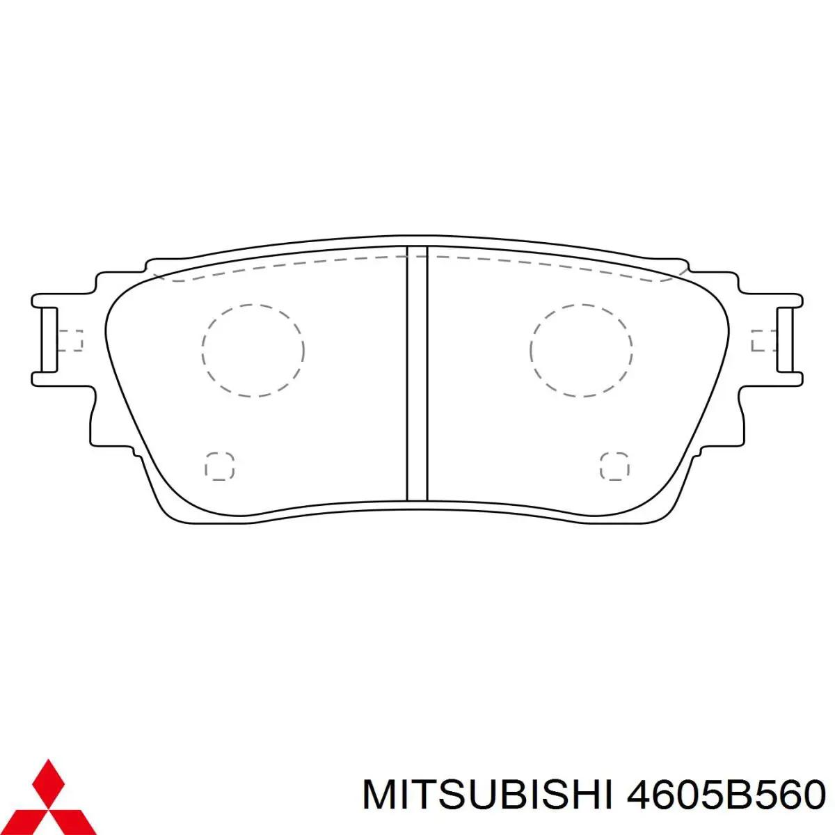 Okładziny (klocki) do hamulców tarczowych tylne Mitsubishi 4605B560 cena, od 21,87 USD