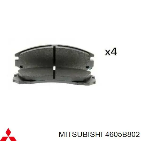 4605B802 Mitsubishi Klocki hamulcowe przednie tarczowe
