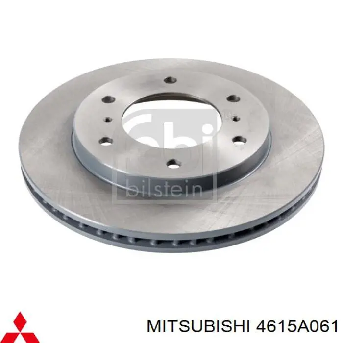 Do koszyka 4615A061 Mitsubishi Tarcza hamulcowa przednia