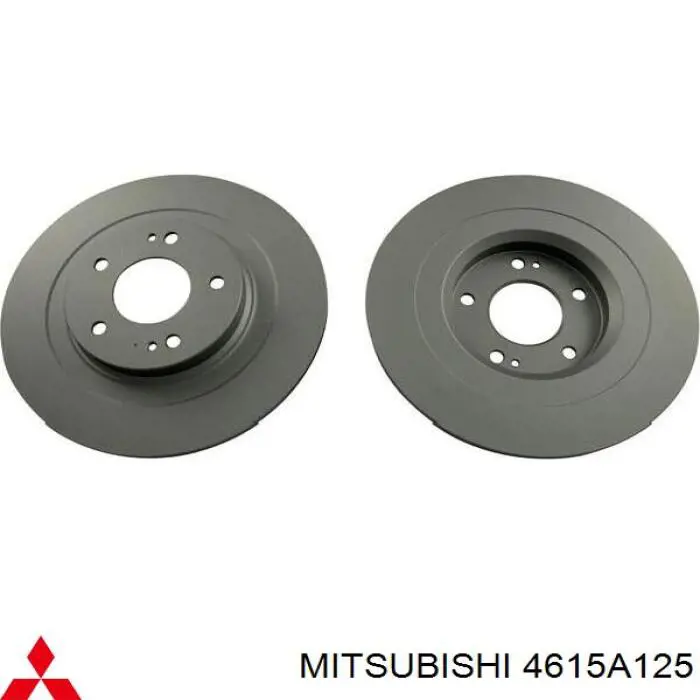 Do koszyka 4615A125 Mitsubishi Tarcza hamulcowa tylna