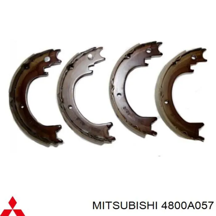 4800A057 Mitsubishi Klocki hamulcowe tylne bębnowe