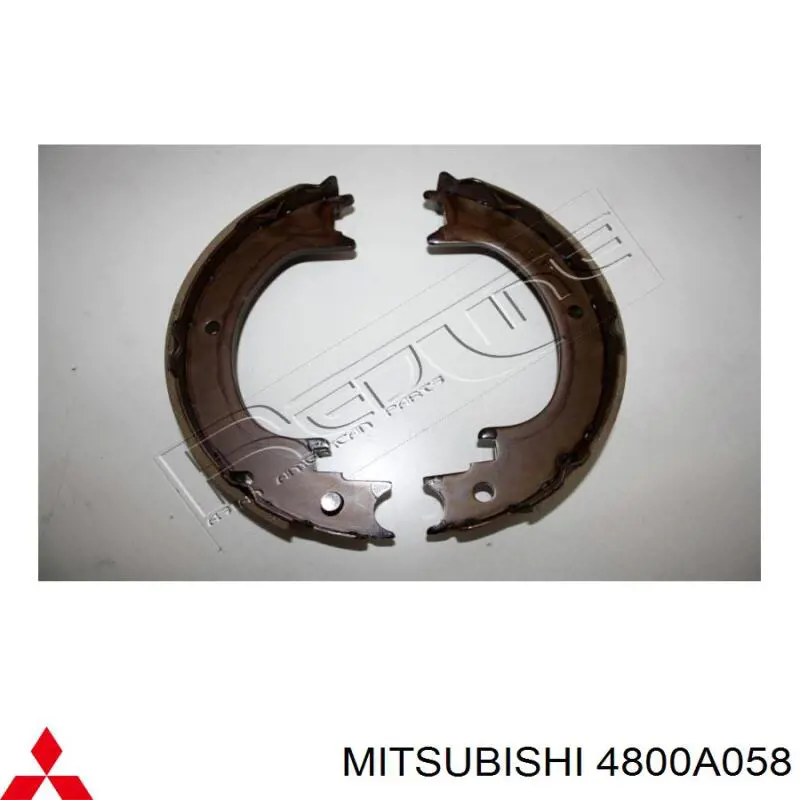 Do koszyka 4800A058 Mitsubishi Klocki hamulca ręcznego