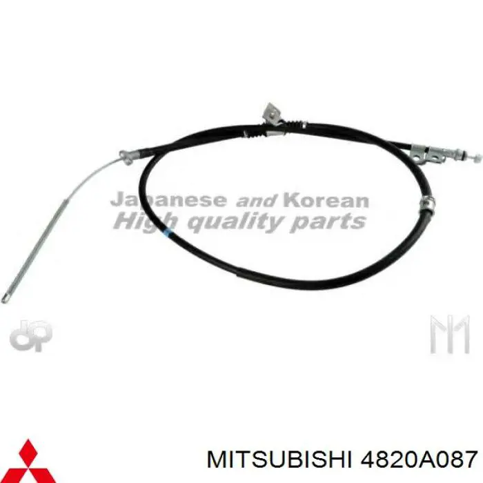 Linka hamulca ręcznego tylna lewa Mitsubishi 4820A087 cena, od 36,43 USD