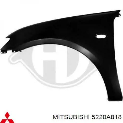Błotnik przedni prawy Mitsubishi 5220A818 cena, od 216,23 USD