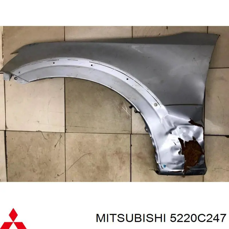 Do koszyka 5220C247 Mitsubishi Błotnik przedni lewy