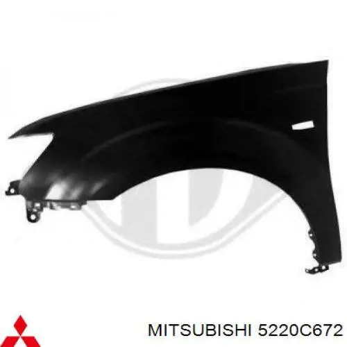 Błotnik przedni prawy Mitsubishi Outlander II XL SUV (CWW) (2005 - 2012) cena, od 153,78 USD