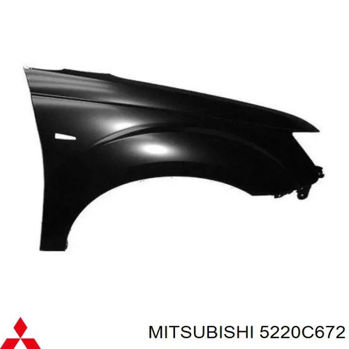 Do koszyka Błotnik przedni prawy Mitsubishi Outlander II XL CWW