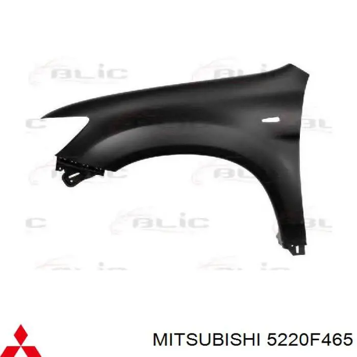 Błotnik przedni lewy Mitsubishi 5220F465 cena, od 68,88 USD