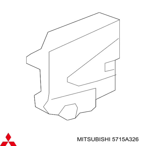 5715A326 Mitsubishi Zamek drzwi przednich prawych