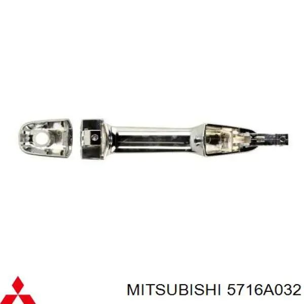 Do koszyka 5716A032 Mitsubishi Klamka drzwi przednich zewnętrzna