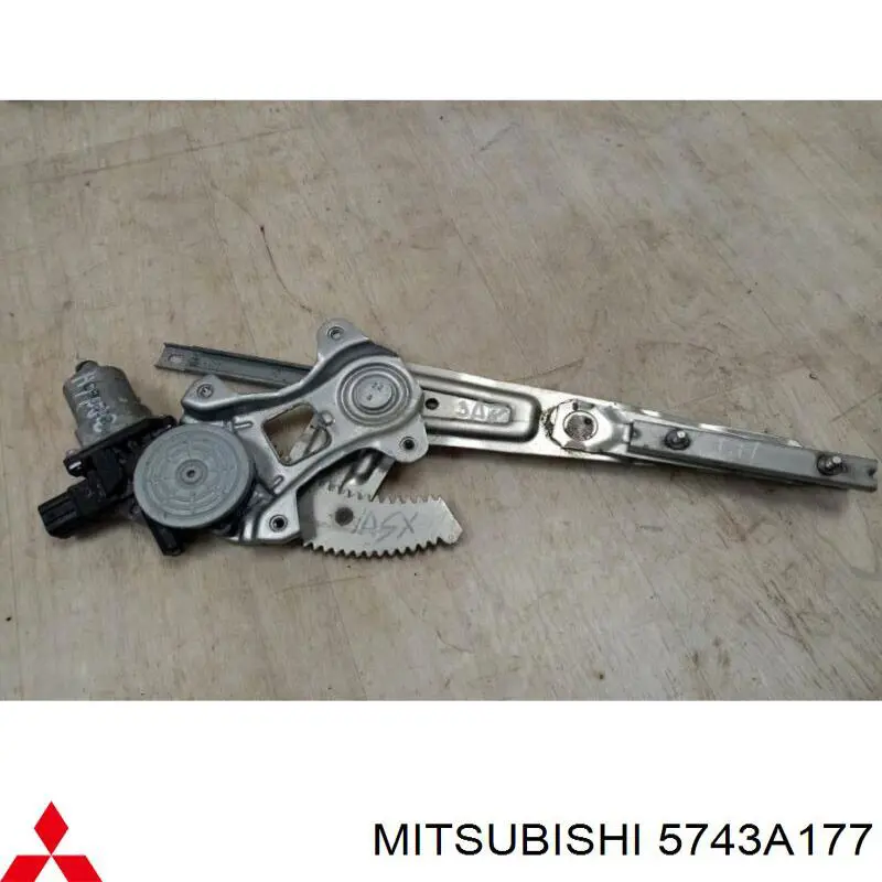 Mechanizm podnoszenia szyby drzwi tylnych lewych Mitsubishi 5743A177 cena, od 81,72 USD