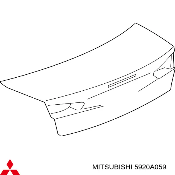 Klapa bagażnika Mitsubishi Lancer X sedana (CY_A, CZ_A) (2007 - 2026) cena, od 753,58 USD