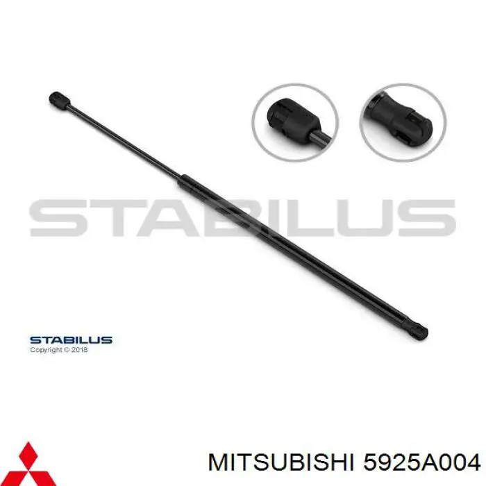 Do koszyka 5925A002 Mitsubishi Amortyzator klapy bagażnika (3/5 drzwi-tylnych)