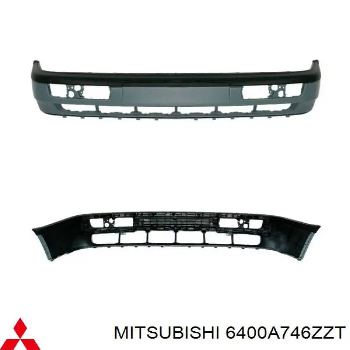 Zderzak przedni 6400A746ZZT Mitsubishi