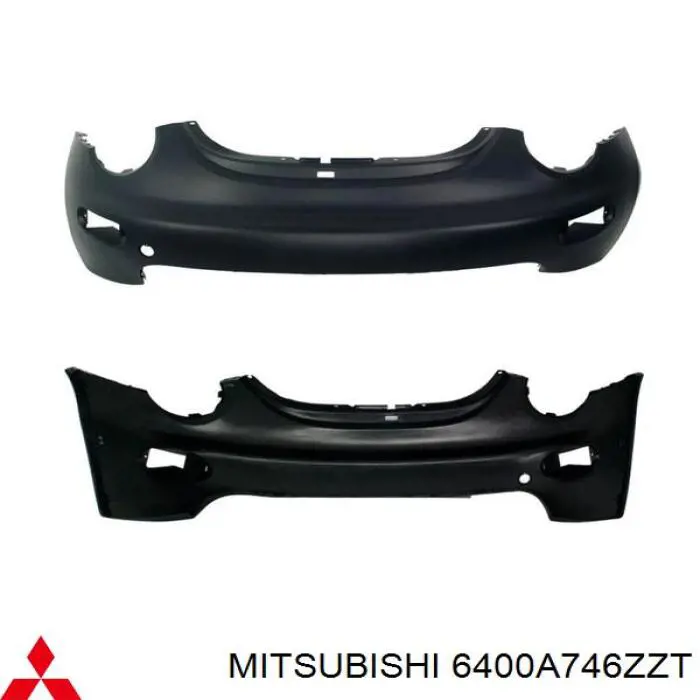 Do koszyka 6400A746ZZT Mitsubishi Zderzak przedni